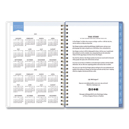 Blue Sky® Day Designer Climbing Floral Blush Create-your-own Cover Weekly-monthly Planner, 8 X 5, 12-month (july-june): 2021-2022 freeshipping - TVN Wholesale