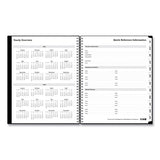 Blue Sky® Solid Black Teacher's Weekly-monthly Lesson Planner, Two-page Spread (nine Classes), 11 X 8.5, Black Cover, 2021 To 2022 freeshipping - TVN Wholesale