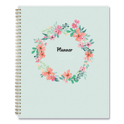 Blue Sky® Laurel Weekly-monthly Planner, Laurel Floral Artwork, 11 X 8.5, Green-pink-orange Cover, 12-month (jan To Dec): 2022 freeshipping - TVN Wholesale