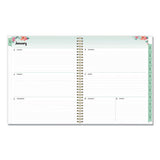 Blue Sky® Laurel Weekly-monthly Planner, Laurel Floral Artwork, 11 X 8.5, Green-pink-orange Cover, 12-month (jan To Dec): 2022 freeshipping - TVN Wholesale