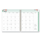 Blue Sky® Laurel Weekly-monthly Planner, Laurel Floral Artwork, 9 X 7, Green-pink-orange Cover, 12-month (jan To Dec): 2022 freeshipping - TVN Wholesale
