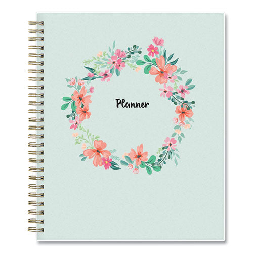 Blue Sky® Laurel Weekly-monthly Planner, Laurel Floral Artwork, 9 X 7, Green-pink-orange Cover, 12-month (jan To Dec): 2022 freeshipping - TVN Wholesale