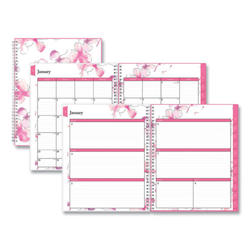 Blue Sky® Breast Cancer Awareness Create-your-own Cover Weekly-monthly Planner, Orchid Artwork, 11 X 8.5, 12-month (jan-dec): 2022 freeshipping - TVN Wholesale