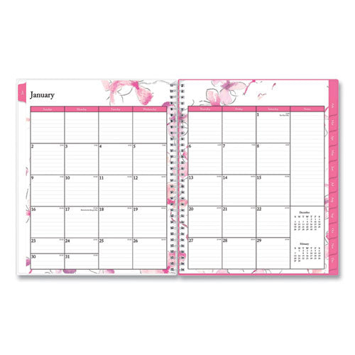 Blue Sky® Breast Cancer Awareness Create-your-own Cover Weekly-monthly Planner, Orchid Artwork, 11 X 8.5, 12-month (jan-dec): 2022 freeshipping - TVN Wholesale