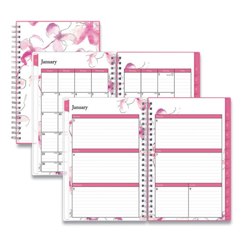 Blue Sky® Breast Cancer Awareness Create-your-own Cover Weekly-monthly Planner, Orchid Artwork, 8 X 5, 12-month (jan-dec): 2022 freeshipping - TVN Wholesale