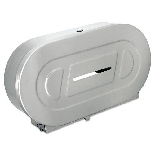 Bobrick Toilet Tissue 2 Roll Dispenser, Satin-finish Stainless Steel, Jumbo, 20.81 X 5.31 X 11.38 freeshipping - TVN Wholesale