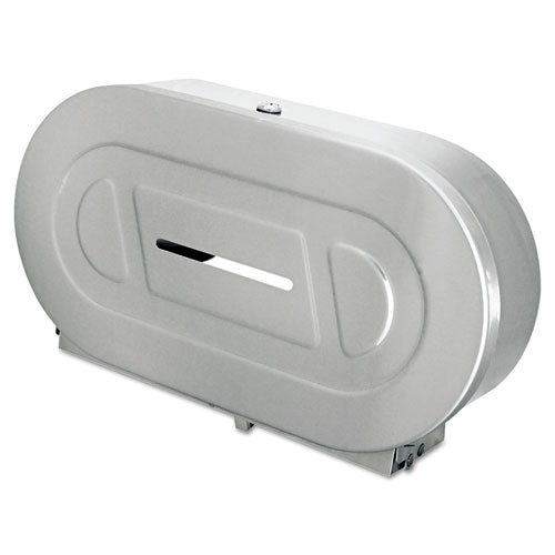 Bobrick Toilet Tissue 2 Roll Dispenser, Satin-finish Stainless Steel, Jumbo, 20.81 X 5.31 X 11.38 freeshipping - TVN Wholesale