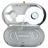 Bobrick Toilet Tissue 2 Roll Dispenser, Satin-finish Stainless Steel, Jumbo, 20.81 X 5.31 X 11.38 freeshipping - TVN Wholesale