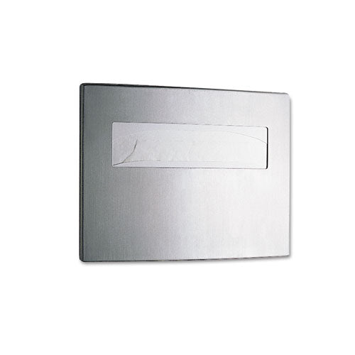 Bobrick Stanless Steel Toilet Seat Cover Dispenser, Conturaseries, 15.75 X 2.25 X 11.25, Satin Finish freeshipping - TVN Wholesale