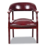 BOSS Ivy League Executive Captain's Chair, 24" X 26" X 31", Burgundy Seat-back freeshipping - TVN Wholesale