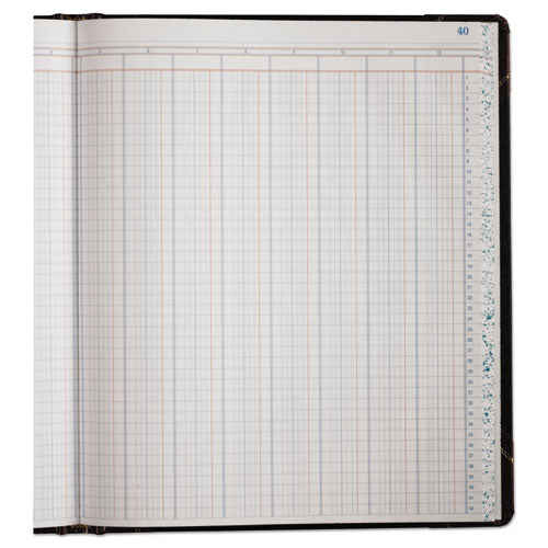 Boorum & Pease® Extra-durable Bound Book, Double-page 12-column Accounting, Black-maroon-gold Cover, 11.94 X 9.78 Sheets, 150 Sheets-book freeshipping - TVN Wholesale