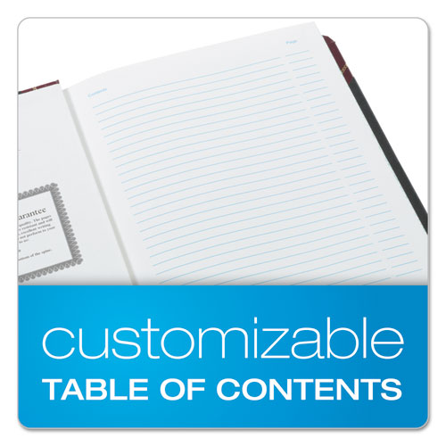 Boorum & Pease® Extra-durable Bound Book, Single-page 5-column Accounting, Black-maroon-gold Cover, 10.13 X 7.78 Sheets, 150 Sheets-book freeshipping - TVN Wholesale
