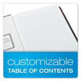 Boorum & Pease® Extra-durable Bound Book, Single-page 5-column Accounting, Black-maroon-gold Cover, 10.13 X 7.78 Sheets, 150 Sheets-book freeshipping - TVN Wholesale
