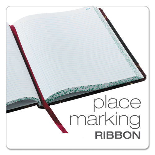 Boorum & Pease® Extra-durable Bound Book, Single-page 5-column Accounting, Black-maroon-gold Cover, 10.13 X 7.78 Sheets, 150 Sheets-book freeshipping - TVN Wholesale