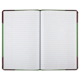 Boorum & Pease® Miniature Account Book, Green-black-red Cover, 9.19 X 5.81 Sheets, 200 Sheets-book freeshipping - TVN Wholesale