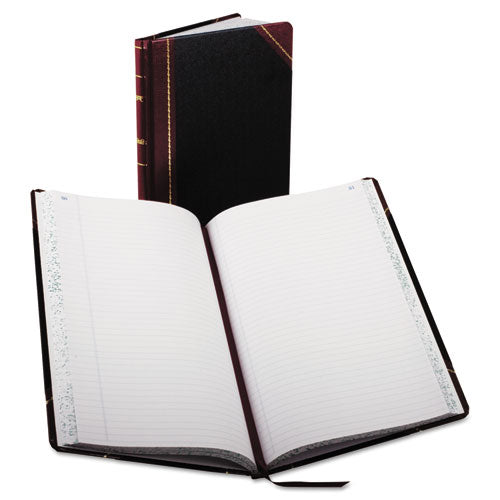 Boorum & Pease® Account Record Book, Record-style Rule, Black-red-gold Cover, 13.75 X 8.38 Sheets, 500 Sheets-book freeshipping - TVN Wholesale