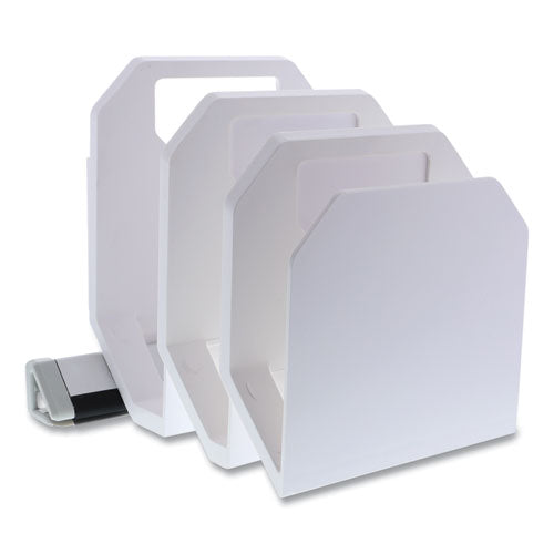 Bostitch® Konnect File Organizer, 3 Sections, Letter Size Files, 7.25 X 4 X 9.25, White freeshipping - TVN Wholesale