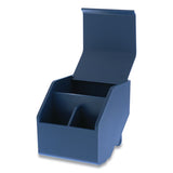Bostitch® Konnect Desktop Organizer Storage Bin, Short, 3.4" X 3.5" X 3.5", Blue freeshipping - TVN Wholesale
