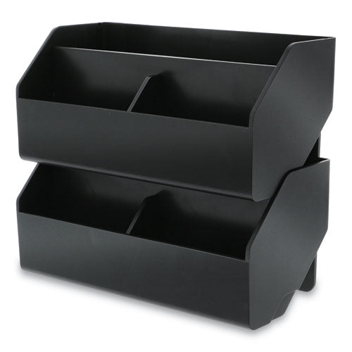 Bostitch® Konnect Desktop Organizer Storage Bin, Wide, 7.5" X 3.5" X 3.5", Black freeshipping - TVN Wholesale