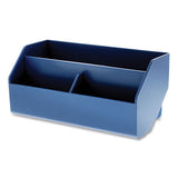 Bostitch® Konnect Desktop Organizer Storage Bin, Wide, 7.5" X 3.5" X 3.5", Blue freeshipping - TVN Wholesale