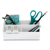 Bostitch® Konnect Desktop Organizer Storage Bin, Wide, 7.5" X 3.5" X 3.5", White freeshipping - TVN Wholesale