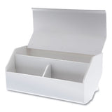 Bostitch® Konnect Desktop Organizer Storage Bin, Wide, 7.5" X 3.5" X 3.5", White freeshipping - TVN Wholesale