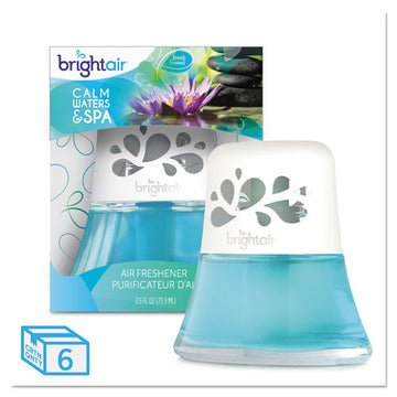 BRIGHT Air® Scented Oil Air Freshener, Calm Waters And Spa, Blue, 2.5 Oz, 6-carton freeshipping - TVN Wholesale
