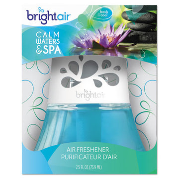 BRIGHT Air® Scented Oil Air Freshener, Calm Waters And Spa, Blue, 2.5 Oz, 6-carton freeshipping - TVN Wholesale