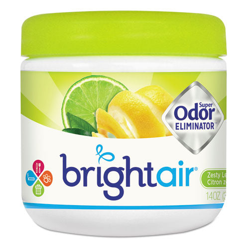 BRIGHT Air® Super Odor Eliminator, Zesty Lemon And Lime, 14 Oz Jar freeshipping - TVN Wholesale