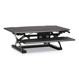 HON® Coordinate Portable Desktop Riser, 35.04" X 31.1" X 5" To 16.54", Black freeshipping - TVN Wholesale
