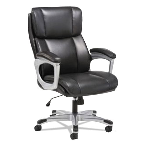 Sadie™ 3-fifteen Executive High-back Chair, Supports Up To 225 Lb, 20" To 24.8" Seat Height, Black Seat-back, Chrome Base freeshipping - TVN Wholesale