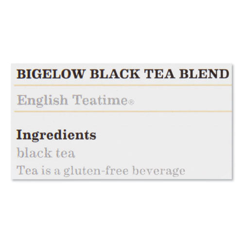 Bigelow® English Teatime Black Tea, 0.08 Oz Tea Bag, 28-box freeshipping - TVN Wholesale