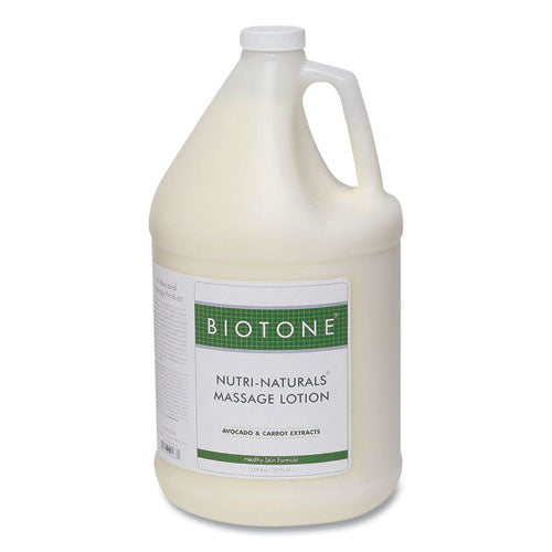 Biotone® Nuti-naturals Massage Lotion, 1 Gal Bottle, Nature Scent freeshipping - TVN Wholesale