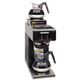 BUNN® Vp17-2 Compact Two Burner Pourover Coffee Brewer, Stainless Steel, Black freeshipping - TVN Wholesale