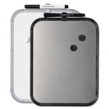 MasterVision® Magnetic Dry Erase Board, 11 X 14, Black Plastic Frame freeshipping - TVN Wholesale