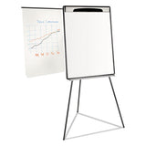 MasterVision® Magnetic Gold Ultra Dry Erase Tripod Easel W- Ext Arms, 32" To 72", Black-silver freeshipping - TVN Wholesale