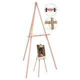 MasterVision® Oak Display Tripod Easel, 60", Wood-brass freeshipping - TVN Wholesale