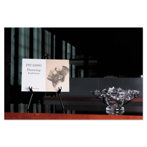 MasterVision® Instant Table-top Easel, 14 1-4" High, Black freeshipping - TVN Wholesale