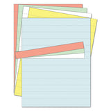 MasterVision® Data Card Replacement Sheet, 8 1-2 X 11 Sheets, Assorted, 10-pk freeshipping - TVN Wholesale