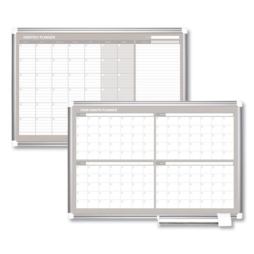 MasterVision® Monthly Planner, 36x24, Silver Frame freeshipping - TVN Wholesale