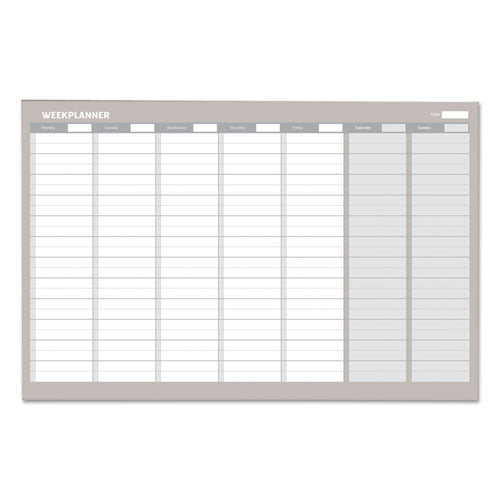MasterVision® Monthly Planner, 36x24, Silver Frame freeshipping - TVN Wholesale