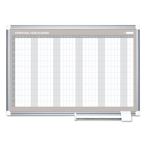 MasterVision® Monthly Planner, 36x24, Silver Frame freeshipping - TVN Wholesale