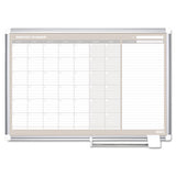 MasterVision® Monthly Planner, 36x24, Silver Frame freeshipping - TVN Wholesale
