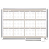 MasterVision® Monthly Planner, 36x24, Silver Frame freeshipping - TVN Wholesale