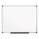 MasterVision® Value Lacquered Steel Magnetic Dry Erase Board, 24 X 36, White, Aluminum Frame freeshipping - TVN Wholesale