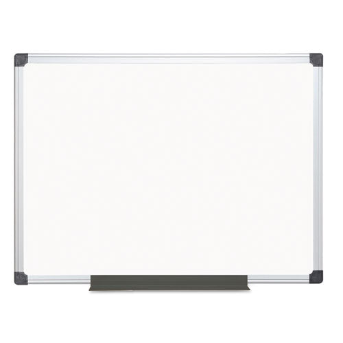 MasterVision® Value Lacquered Steel Magnetic Dry Erase Board, 24 X 36, White, Aluminum Frame freeshipping - TVN Wholesale