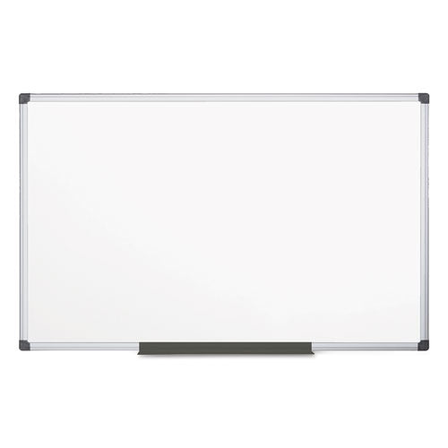 MasterVision® Value Lacquered Steel Magnetic Dry Erase Board, 36 X 48, White, Aluminum Frame freeshipping - TVN Wholesale