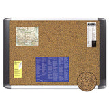 MasterVision® Tech Cork Board, 48x72 Silver-black Frame freeshipping - TVN Wholesale