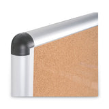 MasterVision® Slim-line Enclosed Cork Bulletin Board, 47 X 38, Aluminum Case freeshipping - TVN Wholesale