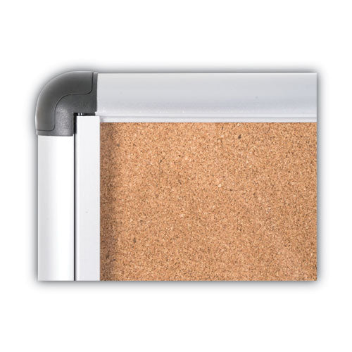 MasterVision® Slim-line Enclosed Cork Bulletin Board, 47 X 38, Aluminum Case freeshipping - TVN Wholesale